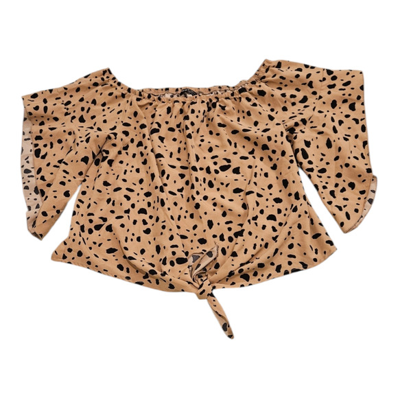 Shein Large Animal Print Short Sleeve Shirt - Picture 1 of 7